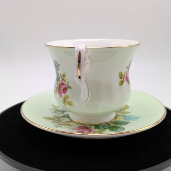 Royal Grafton AB Jones English Bone China Floral Teacup & Saucer - Picture 9 of 17